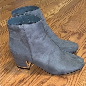 Gray boots